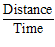 Speed formula