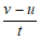 Acceleration formula