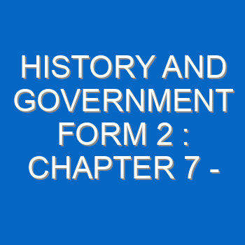 History And Government Form 2 Chapter 7 Democracy And Human Rights 472