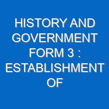 History And Government Form 3 Establishment Of Colonial Rule In Kenya 476