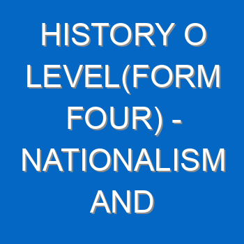 History O Levelform Four Nationalism And Decolonization 4970
