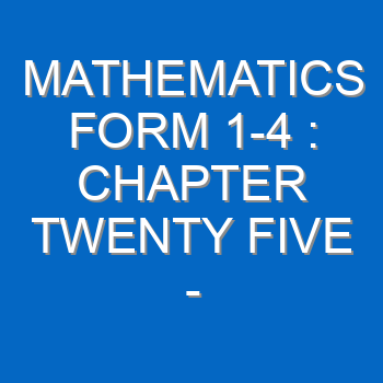 Mathematics Form 1 4 Chapter Twenty Five Reciprocals 158