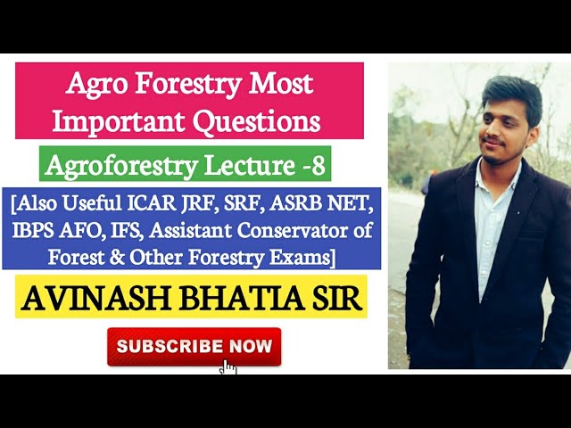 Agroforestry Questions And Answers