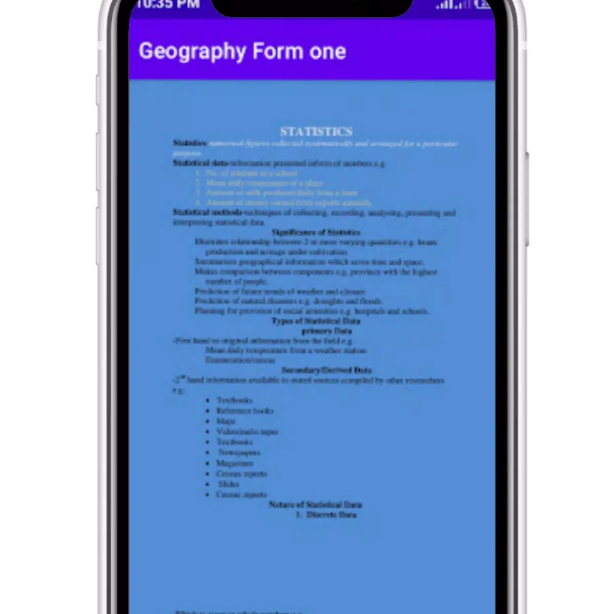 Geography Form 1 Notes Statistics 1200x1200