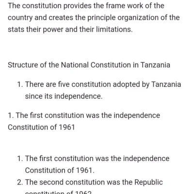 Work Civics Form One Notes