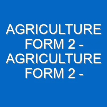 Agriculture Form 2 Agriculture Form 2 Livestock Health Ii Parasites 39