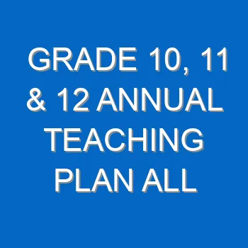 Grade 10 11 12 Annual Teaching Plan All Subjects Atp Fet Phase 2022 Gr10 12 4336