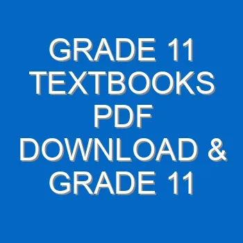 Grade 11 Textbooks Pdf Download Grade 11 Teachers Guide 4282