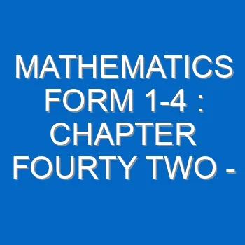 Mathematics Form 1 4 Chapter Fourty Two Approximation And Error 201