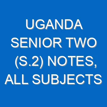 Uganda Senior Two S 2 Notes All Subjects 817