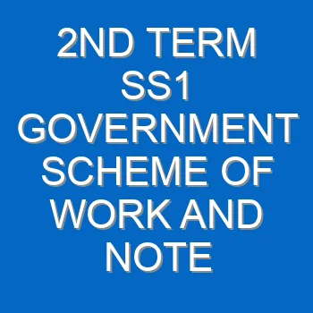 2nd Term Ss1 Technical Drawing Scheme Of Work And Note