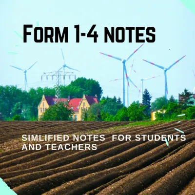 Agriculture Form One To Four Notes Form 1 4