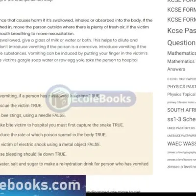 Biology O Levelform One Notes Safety In Our Environment