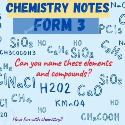 Chemistry Form 3 Notes Chemistry Of Sulphur