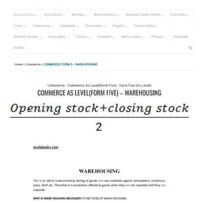 Commerce As Levelform Five Notes Warehousing