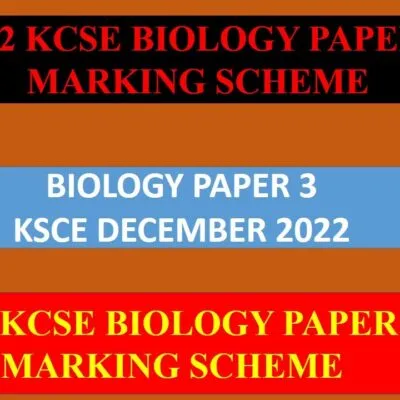 K C S E Past Papers Biology Paper 1 2012