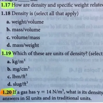 Mass Weight And Density Questions And Answers