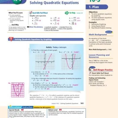 Mathematics Form 1 4 Chapter Thirty Eight Quadratic Equations And Expressions