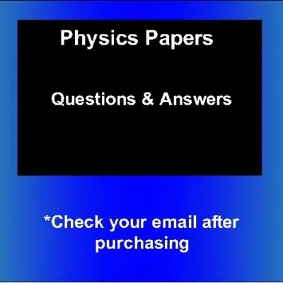 Physics Kcse Paper 1 1995