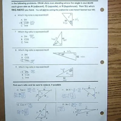 Trigonometric Ratios 3 Questions And Answers