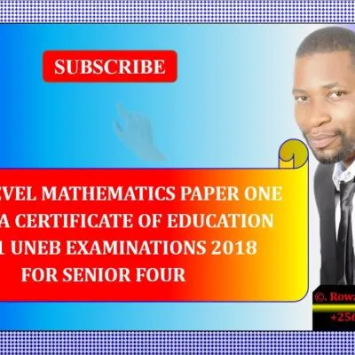 Uneb Uce Physics Paper 1 Nov Dec 2009