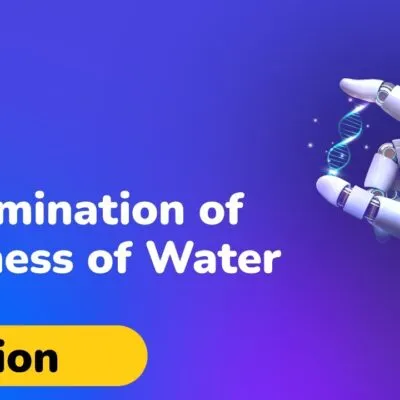 Unit 5 Determination Of Hardness Of Water Using Complexometric Titration Inorganic Chemistry Practicals