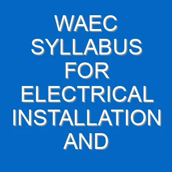 Waec Syllabus For Efik 2021 2022 Wassce